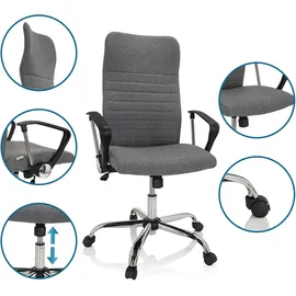 HJH Office ARTON 40 Stoff Grau