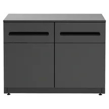 cozze Grillwagen 68 x 90 x 60 cm Stahl schwarz