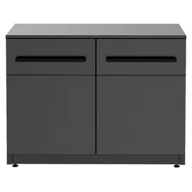 cozze Grillwagen 68 x 90 x 60 cm Stahl schwarz