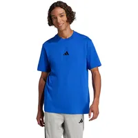 adidas Men's Essentials Small Logo Single Jersey Tee, Team royal Blue/Black, XXL