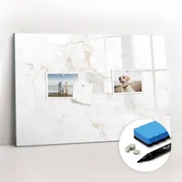 Tulup Magnettafel, Weiß, Glas, 60x40x0.4 cm, Dekoration, Magnettafeln &