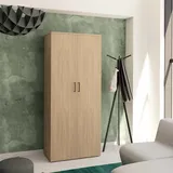Weber Büro Profi Aktenschrank abschließbar 5OH Bernsteineiche Schrank Büroschrank Flügeltürenschrank