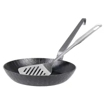 Gräwe Profi schmiedeeiserne Bratpfanne 24 cm mit extra hohem Rand