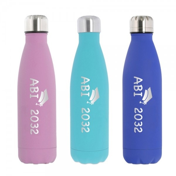 Isolierflasche - Thermosflasche aus Edelstahl "Abi 2032"