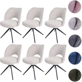 MCW Esszimmerstuhl MCW-N72 Stoff creme 6er Set