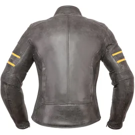 Modeka Iona Lady Lederjacke Schwarz/Gelb 36