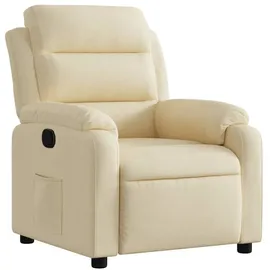 vidaXL Relaxsessel Vidaxl Polyester 92,5 x 100 x 0 cm Creme mit Liegeposition