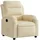 vidaXL Relaxsessel Vidaxl Polyester 92,5 x 100 x 0 cm Creme mit Liegeposition