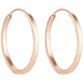 Elli Creolen mit Kristall 925 Silber rosa