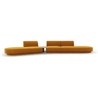 Micadoni Sofa Miley, modular 5-Sitzer ohne Armlehnen gelb