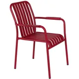 Oviala Gartenstuhl 62 x 85 x 61 cm rot mit Armlehne