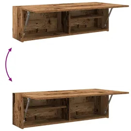 vidaXL Bad-Wandschrank 100 x 25 x 30 cm Altholz-Optik