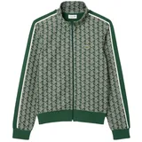Lacoste Paris Jacquard-Trainingsjacke mit Reißverschluss, Grün M - Grün - M