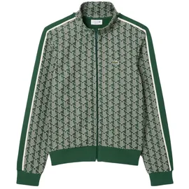 Lacoste Paris Jacquard-Trainingsjacke mit Reißverschluss, Grün M - Grün - M