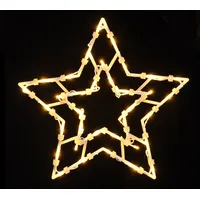 Spetebo LED Fensterbild mit Dual Timer - - Fenster Deko Silhouette warm weiß beleuchtet