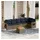vidaXL Gartensofa-Set 7-tlg. grau