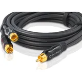 Oehlbach Subwoofer Y-Cinch-Kabel 2x Cinch-Stecker - 1x Cinch-Stecker 8,0m (23708)