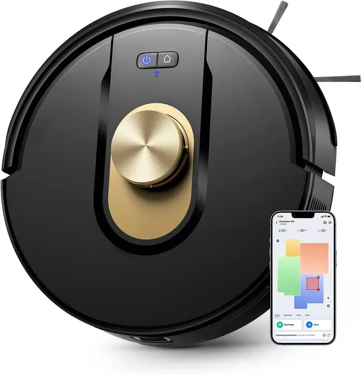 [Clearance-Aktion – 119,99 € mit kostenlosem Expressversand] Vexilar W9 Saugroboter mit Wischfunktion, 8000 Pa Saugkraft mit LiDAR-Navigation, 15 Sperrzonen, bis zu 150 Min. Laufzeit, App-Steuerung, 3-in-1 Saug-, Wisch- und Kehrroboter für Tierhaare, Teppiche und Hartböden