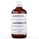 wesentlich. Lavendelöl - ätherisches Öl (Glasflasche) - u.a. für Aromatherapie, Duftlampe und Diffuser (100ml)