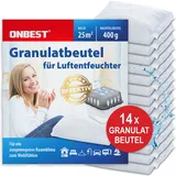 ONBEST® Luftentfeuchter Nachfüllpack 14 x 400 g Granulat Beutel Raum Entfeuchter