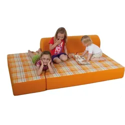 Bett-Sofa mit Rückenrolle