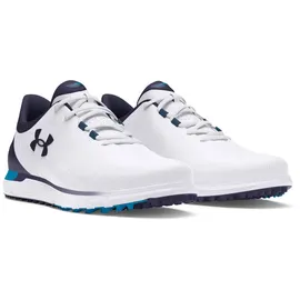 Under Armour Herren Drive Fade Spikeless Golfschuh, (101) White/Capri/Midnight Navy, 46 EU - 46 EU