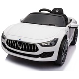 TPFLiving Elektro-Kinderauto Maserati Ghibli weiß