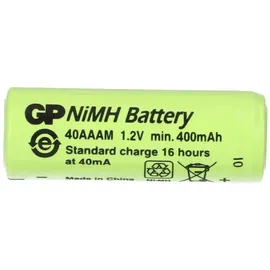 GP 4x GP Akku 2/3 AAA 1,2V / 400mAh GP40AAAM Micro NiMH Akku Höhe 29,7mm