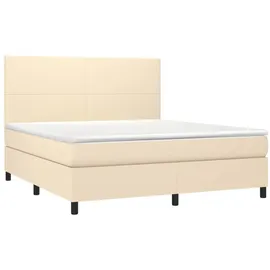 vidaXL Boxspringbett 180 x 200 cm Creme