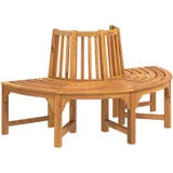 vidaXL Baumbank Halbrund Ø 160 cm Braun
