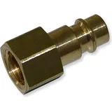 Wiltec Airbrush Adapter 12,91 mm (1/4") Ig Schnellkupplung 12 mm Druckluft Anschluß