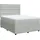 vidaXL Boxspringbett mit Matratze Hellgrau 140x200 cm Samt