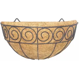 Siena Garden Wandampel Scroll 35 x 17 x 18,5 cm Schwarz