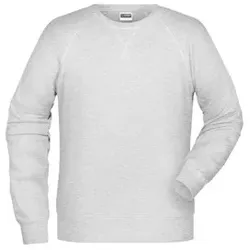 Herren Raglan Sweatshirt 8022, asch-grau, Größe 3XL - grau - 3XL