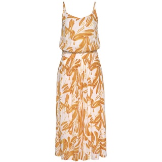 S.Oliver Culotte-Overall Damen orange-creme-bedruckt Gr.36