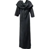 Erwin Müller Fleece Wohndecke XXL Foggia mit Ärmeln anthrazit Größe 150x220 cm - aufgenähte Taschen, superweich, pflegeleicht