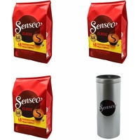SENSEO KAFFEEPADS Premium Set Classic Klassisch 3er Pack Kaffee 144 PADS Paddose