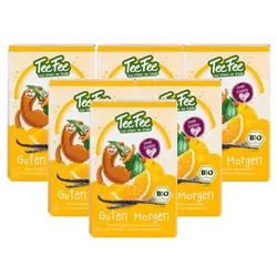 TeeFee - Guten Morgen Bio Kräutertee Honeybusch Orange Kindertee 6 St
