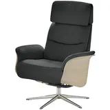 skagen studio Relaxsessel Lasse Leder 77 x 105 x 114 cm Schwarz