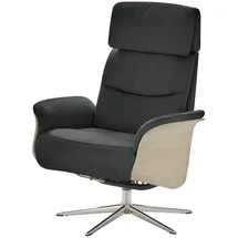 skagen studio Relaxsessel Lasse Leder 77 x 105 x 114 cm Schwarz