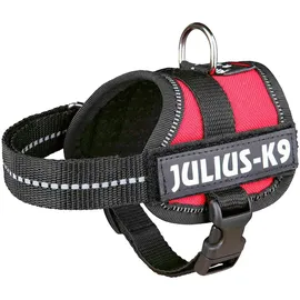 Julius-K9 Powergeschirr Hundegeschirr Rot 2XS/Baby 2