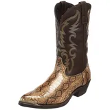 MlYJmer Cowboy-Stiefel für Männer,Western bestickte Stiefel,Gold,42 EU - 42 EU