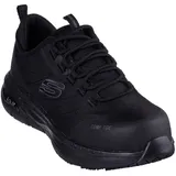 Skechers ARCH FIT SR EBINAL - Max Komfort und Sicherheit - Damen S3 SR ESD Arbeitsschuh Arch Fit Einlegesohle mit zertifizierter Unterstützung des Fußgewölbes schwarz 35 EU