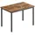 VASAGLE Esstisch, Küchentisch, 70 x 110 x 77 cm, Esszimmertisch für 4 Personen, Tisch Wohnzimmer, Schreibtisch, für Esszimmer, Küche, Industrie-Design, vintagebraun-Mattschwarz KDT081B01 braun, 77cm, eckig