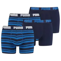 Puma Boxershorts HERITAGE STRIPE BOXER 4er Pack in 056 - blue | Gr.: S