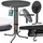 CASARIA Stehtisch Ø70 x 110 cm klappbar rund grau