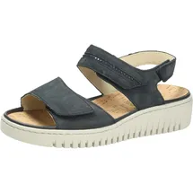 WALDLÄUFER K-Valerie Sandale blau, 38.5 EU Weit