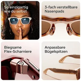 Meta Meta Adventurer, Klassisches Schwarz, Gläser: Transparent AI Glasses