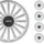 Sparco Treviso 14 Zoll 4 Stück Silber