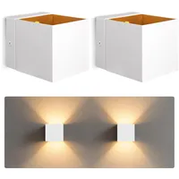 SSC-LUXon EPITA 2er Set Wandlampe Innen weiß gold -